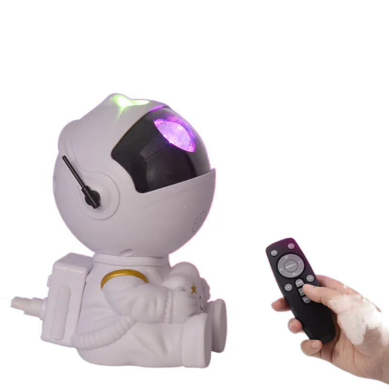 Galaxy Astronaut Star Projector - 3D Starry LED Night Light with Rotating Stars, Bedroom Decor for Kids/Adults, Home & Nursery