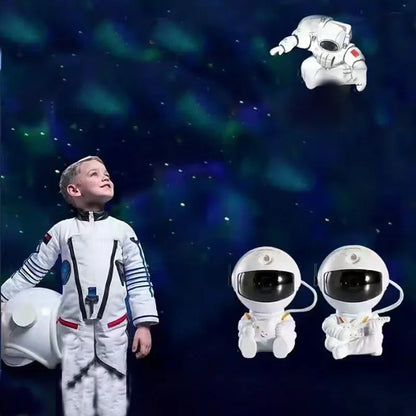 Galaxy Astronaut Star Projector - 3D Starry LED Night Light with Rotating Stars, Bedroom Decor for Kids/Adults, Home & Nursery
